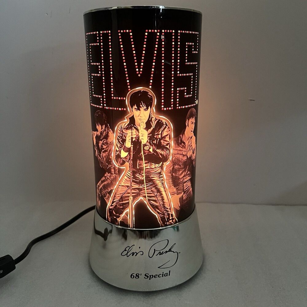 WORKS ELVIS 68 COMEBACK SPECIAL MOTION BAR LAMP Presley Table Desk Light VTG 90S